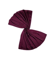 Mısırlı Eşarpları Düz Renk Vual Twill Şal (Bordo)