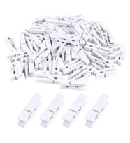 1000 Adet Beyaz Ahşap Mandal Seti 2.5 cm