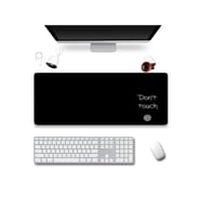 SonicTouch Dokunma Elleme Don't Touch Gamer Oyuncu Dikişsiz Sıvı Geçirmez Klavye Mouse Pad 32x70Cm