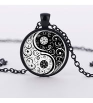 JWL Ying Yang Kolye Uzak Doğu Tao 3d Kolyesi Kolyeleri