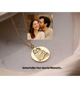 KİŞİYE ÖZEL TASARIM KOLYE ANI KOLYE (Gold)