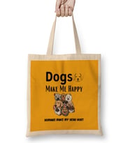 Funny Dog Lover Gift For Women Men Bez Çanta Uzun Saplı