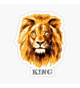 Aslan Araba Sticker Etiket Yapıştırması 19CM md1