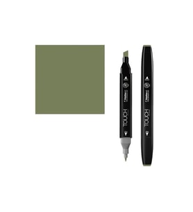 TOUCH TWIN Y42 ÇİFT UÇLU MARKER BRONZE GREEN
