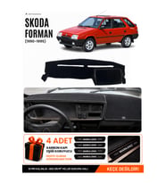 SKODA FORMAN (1990-1995) Uyumlu Torpido Örtüsü Torpido Kılıfı - Siyah