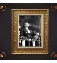 ÖZEL SERİ ALTIN VARAKLI ATATÜRK TABLO S999