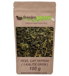 BenimAktar Yeşil Çay 1.Kalite Yaprak 100 Gr