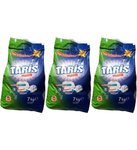 Tariş Matik Toz Çamaşır Deterjanı 21KG Renkli ve Beyazlar için (3PK*7KG) (159 Yıkama)
