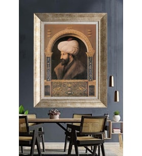 GÜMÜŞ ÇERÇEVELİ PASPARTULU TABLO V636