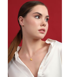Muz Altın Kolye 43 cm
