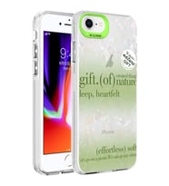 Apple iPhone 8 Kılıf Mermer Desenli Zore Marbello Kılıf (Yeşil)