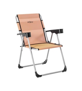 Katlanabilir Piknik ve Kamp Sandalyesi - Bardaklıklı - Rock - Bakır (A-20-R9)- 140KG Taşıma