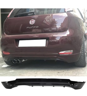 Fiat Punto Evo Arka Ek Plastik Siyah Difüzör 2009 2010 2011 2012 Arka-bodykit-ek-karlık