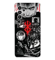 Samsung Galaxy A72 Uyumlu Berserk Anime Tasarımlı Şeffaf Telefon Kılıfı
