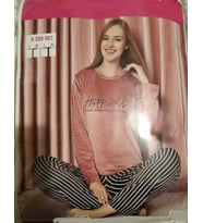 Sude Kadın Kışlık Kadife Pijama Takımı K200/807 - 1 Adet (Pudra)