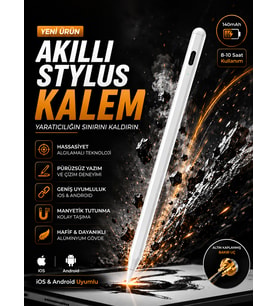 140mAh iPad Tablet Akıllı Stylus Kalem iOS Android Uyumlu Altın Kaplanmış Bakır Uç Hassas