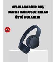 Kablosuz Bluetooth Kulaklık 5.0 18 Saat Kullanım Dinamik Sürücü Siyah
