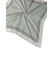 Işıl İpek C Desen Cotton Vual Eşarp 90x90 cm (Beyaz)