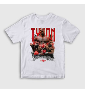Presmono Unisex Çocuk Beyaz Baddest Mike Tyson Boks Boxing T-Shirt 426797tt