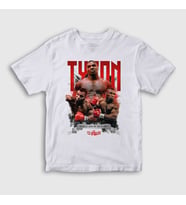 Presmono Unisex Çocuk Beyaz Baddest Mike Tyson Boks Boxing T-Shirt 426797tt