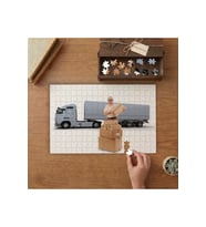Kurye- Kargo - Kamyon Tasarımı 240 parça Ahşap Puzzle Ahşap Kutuda MP00768