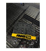 FAKE TAXI MOTOR PLEKSİ PLAKALIK