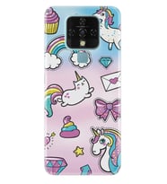 Tecno Camon 16 18P Pova Pova 3 Pova Neo Kılıf Desemli Silikon Unicorn Mektup 1800