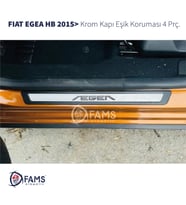 Fiat Egea Krom Kapı Eşik Koruması 4 Parça 2015> HB