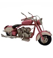 Rosy Candy Metal Dekoratif Motosiklet