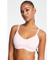 Nike Training Dri Fit Alate Minimalist Light Support Padded Bra Light Pink Kadın Lazer Kesim Bra Açık Pembe