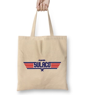 Sulaco Topgun Logo Aliens Bez Çanta Uzun Saplı