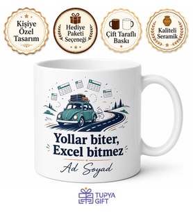 Bölge Satış Sorumlusu Şube Ziyaretleri Yol Yorgunluğu Excel Kupa Bardak Hediye