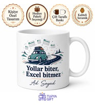 Bölge Satış Sorumlusu Şube Ziyaretleri Yol Yorgunluğu Excel Kupa Bardak Hediye