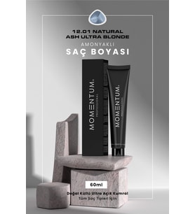 Momentum Kozmetik Saç Boyası Natural Ash Ultra Blonde 12.01 60 ml