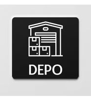 Depo Alanı İsimlik Ofis Yönlendirme Kapı İsimlik Depo Tabelası