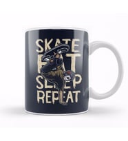 Skate Eat Sleep Repeat Kupa Bardak Porselen