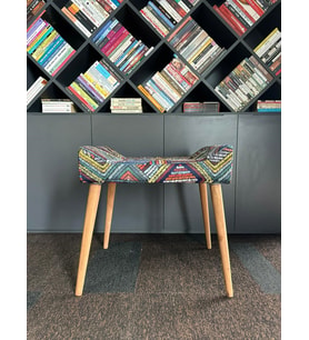 DTM HOME New Cool Etnik  Puf (Yeşil-Sarı)