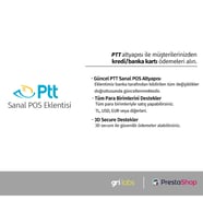PrestaShop - PTT Sanal POS Modülü