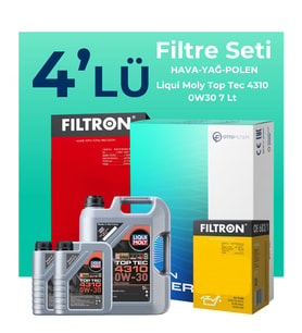 Filtron Jaguar F-Pace 2.0 Dizel Filtre Bakım Seti Liqui Moly Motor Yağlı (2015-2022) 4 Lü