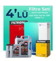 Filtron Jaguar F-Pace 2.0 Dizel Filtre Bakım Seti Liqui Moly Motor Yağlı (2015-2022) 4 Lü