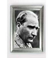 Gümüş Çerçeveli Atatürk Tablo cv1079