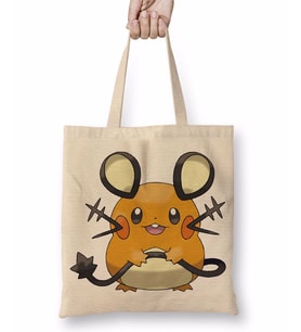 Pokemon Go Pikachu Dedenne Bez Çanta Uzun Saplı
