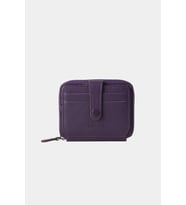 Massarelli X Hakiki Deri Unisex Cüzdan Kartlık ve Para Bölmeli Mor MCZ9025