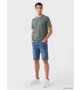LCWAIKIKI Classic Yeşil Regular Fit İnce Kumaş Tişört /03