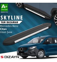 Mercedes Citan Uzun Şase Skyline Aluminyum Yan Basamak 223 Cm 2012-2021 A+ Kalite