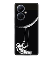 Vivo V29 Lite Kılıf Resimli Desenli Silikon Platinium Series Astronot 519