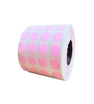 Örenler Plastik 10 Çap Renkli Pul Etiket (5.000'li Rulo) Pembe