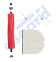 ROBOROCK Q7 , Q7+ , Q7 MAX , Q7 MAX+  Uyumlu 1 Ana Fırça 2 Yan Fırça 6 Mop PKT-iasgf0000507