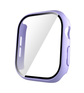 Apple Watch 10 42mm Uyumlu Sert PC Kasa ve Ekran Koruyucu Zore Watch Gard 35 (Mor)