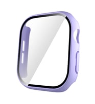 Apple Watch 10 42mm Uyumlu Sert PC Kasa ve Ekran Koruyucu Zore Watch Gard 35 (Mor)